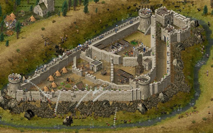 Скриншот 2 к игре Stronghold HD v.1.41 (20341) [GOG] (2001)